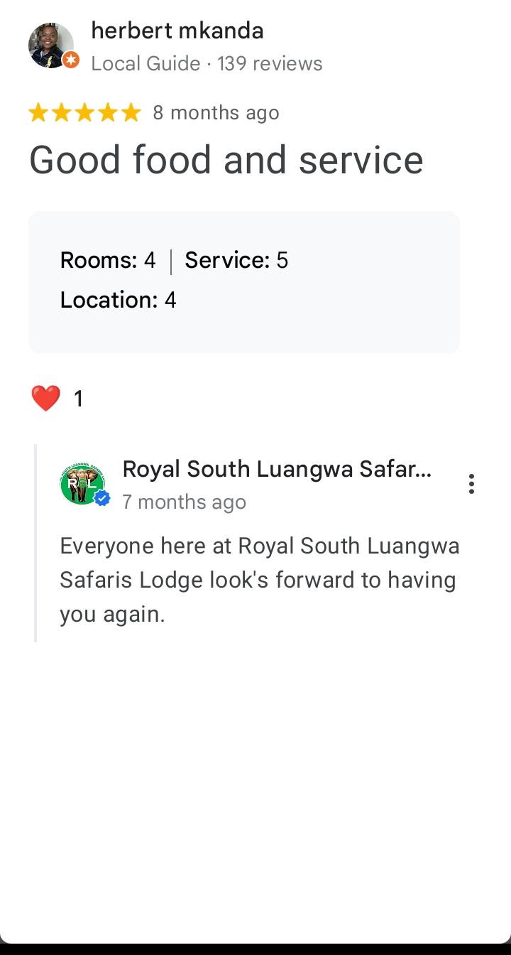 Google review — Herbert Mkanda